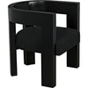 Noir Eros Dining Chair - Mahogany & Cotton, 25" W