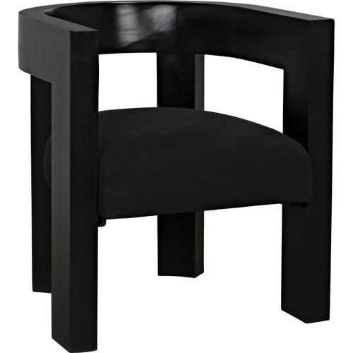 Primary vendor image of Noir Eros Dining Chair - Mahogany & Cotton, 25" W