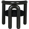 Noir Hockney Dining Chair - Mahogany & Cotton, 29" W