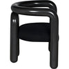 Noir Hockney Dining Chair - Mahogany & Cotton, 29" W