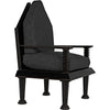 Noir Resurrection Chair w/US Made Cushions, 34.5" W