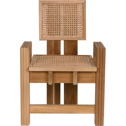 Noir Fatima Dining Chair, Teak, 24" W