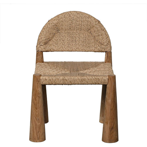 Noir Laredo Dining Chair w/ Synthetic Woven, 24.5" W