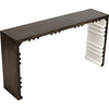 Noir Nelson Console, Ebony Walnut w/ White Detail, 60" W