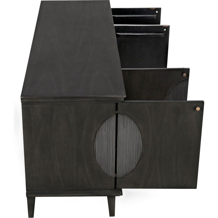 Noir Dumont Sideboard - Mahogany & Veneer, 74.5" W