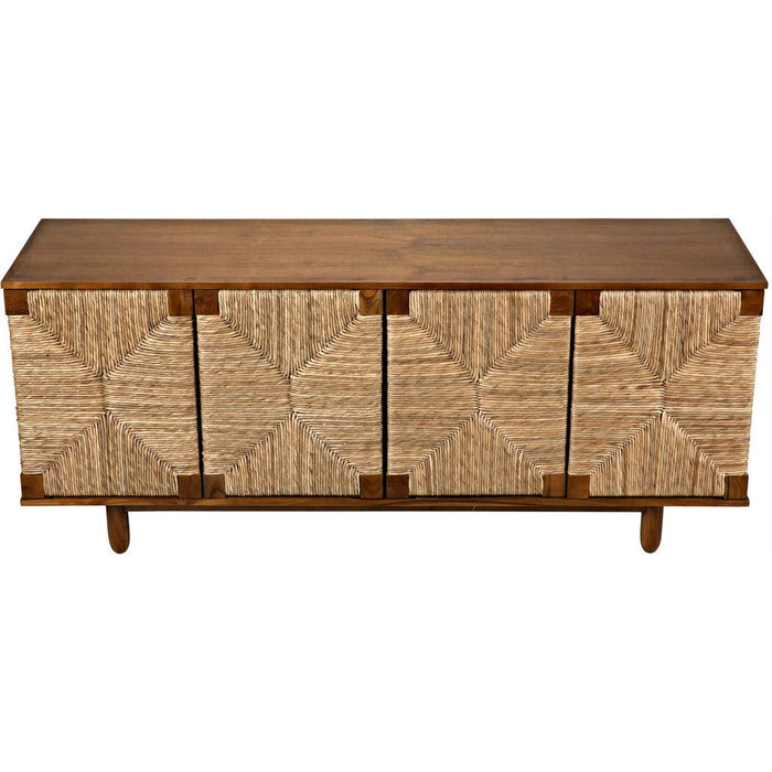 Noir Brook 4 Door Sideboard, Teak, 76" W