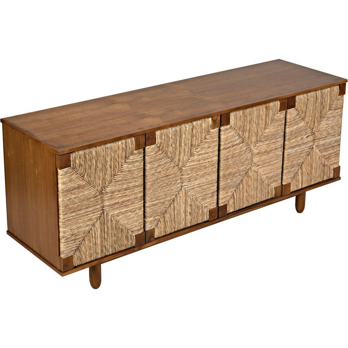 Noir Brook 4 Door Sideboard, Teak, 76" W