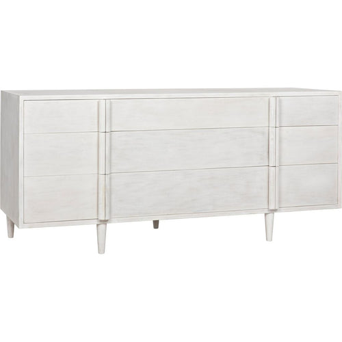 Primary vendor image of Noir Morten 9 Drawer Dresser, White Wash - Mahogany & Veneer, 72" W