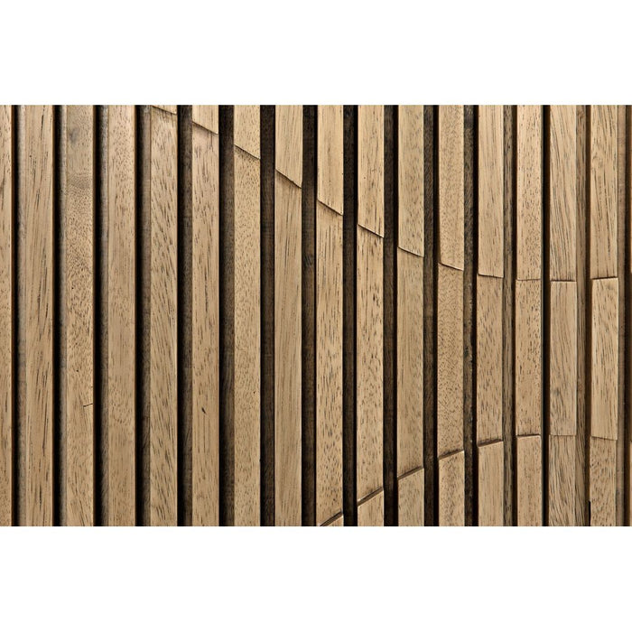 Noir Illusion Sideboard w/ Steel Base, Bleached Walnut, 78" W