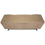 Noir Illusion Sideboard w/ Steel Base, Bleached Walnut, 78" W