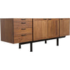 Noir Mind-Croft Sideboard, Walnut & Steel, 76.5" W