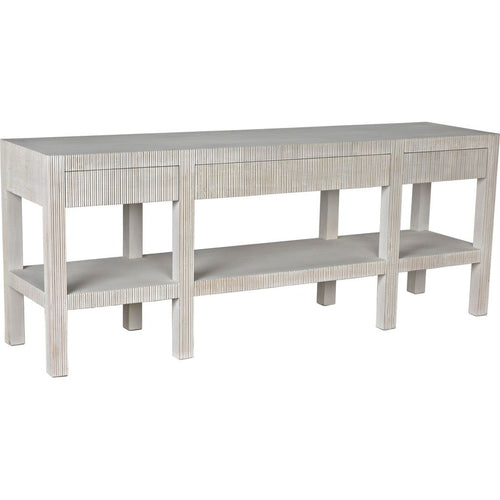 Primary vendor image of Noir Conrad Console, White Wash - Mahogany & Veneer, 81" W