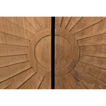 Noir Ra Sideboard, Hand Rubbed Black w/ Teak, 76" W