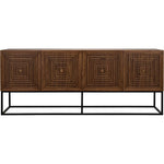 Noir Lanon Sideboard w/ Steel Base, Dark Walnut, 80" W