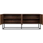 Noir Lanon Sideboard w/ Steel Base, Dark Walnut, 80" W