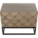 Noir Draco Sideboard w/ Steel Stand, Washed Walnut, 36" W