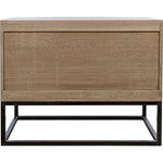 Noir Draco Sideboard w/ Steel Stand, Washed Walnut, 36" W
