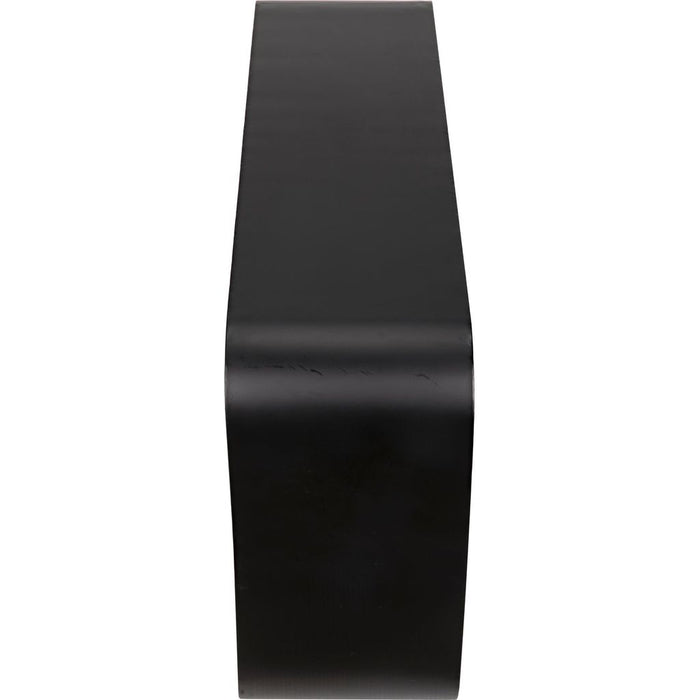 Noir Shylock Console, Black Steel, 60" W