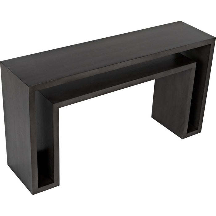 Noir Caine Console, Pale - Mahogany & Veneer, 56" W
