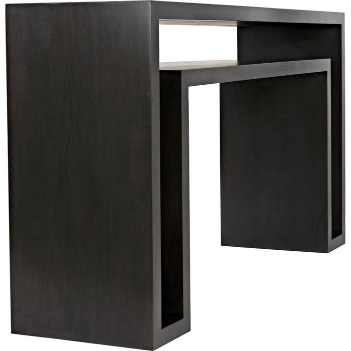Noir Caine Console, Pale - Mahogany & Veneer, 56" W