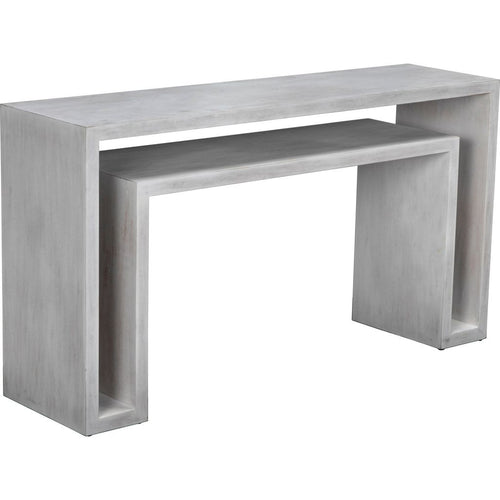 Primary vendor image of Noir Caine Console, White Wash - Mahogany & Veneer, 56" W