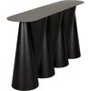 Noir Salt & Pepper Console, Black Steel, 59" W