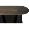 Noir Salt & Pepper Console, Black Steel, 59" W