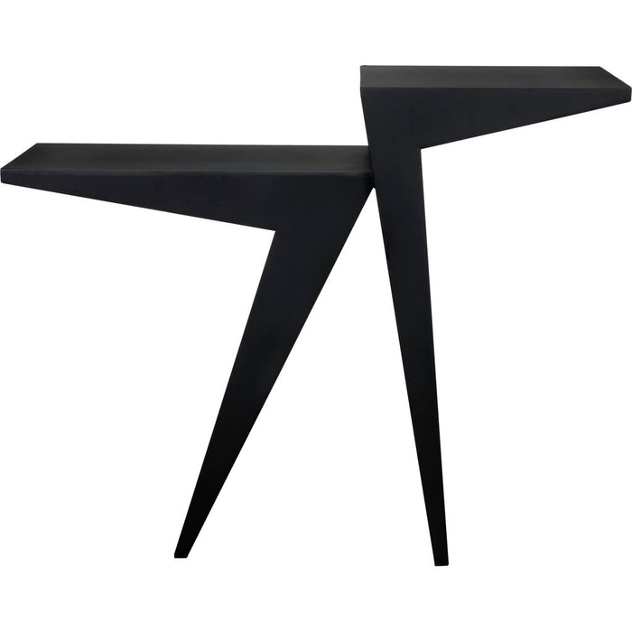 Noir Steam Console, Black Steel, 42" W