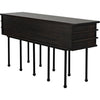 Noir Oliver Console, Ebony Walnut, 60" W