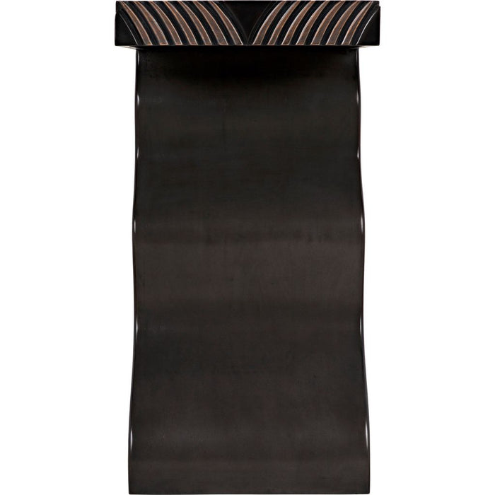 Noir Ray Console, Pale - Mahogany & Veneer, 42" W