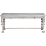 Noir Portuguese Console, White Wash - Mahogany, 72.5" W