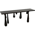 Noir Drop Console, Pale - Mahogany & Veneer, 76" W