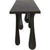 Noir Drop Console, Pale - Mahogany & Veneer, 76" W