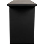 Noir Truss Console, Black Metal - Industrial Steel, 78" W