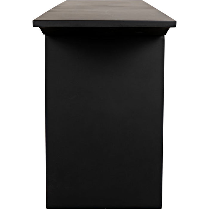 Noir Truss Console, Black Metal - Industrial Steel, 78" W