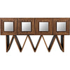 Noir Jean-Michel Sideboard, Dark Walnut w/ Mirror, 60" W