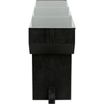 Noir Ando Console - Mahogany & Glass, 75" W