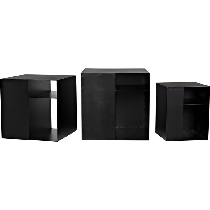 Primary vendor image of Noir Gropius Cubes - Industrial Steel, 51" W