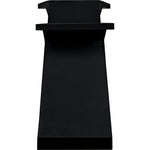 Noir Gaston Console/Side Table - Industrial Steel, 15"