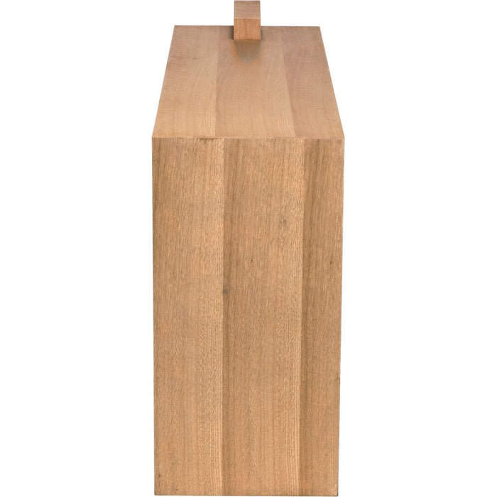 Noir Atlanta Console, White Oak Veneer, 63" W