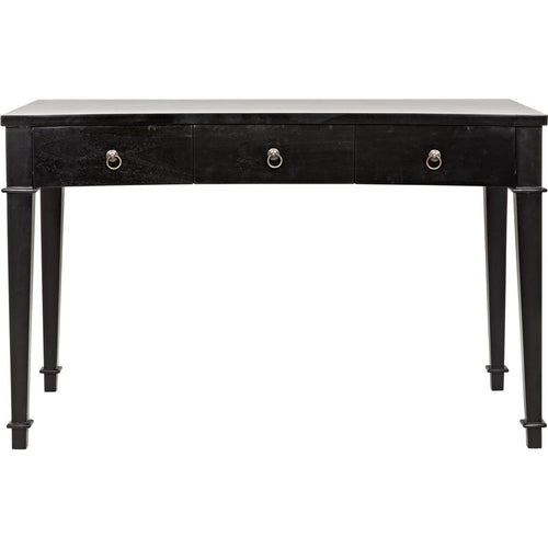 Primary vendor image of Noir Curba Desk, Hand Rubbed Black - Mahogany & Veneer, 48" W
