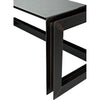 Noir Structure Metal Desk - Industrial Steel & Glass, 76" W