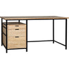 Primary vendor image of Noir Nabucco Desk, Bleached Walnut & Steel, 60" W