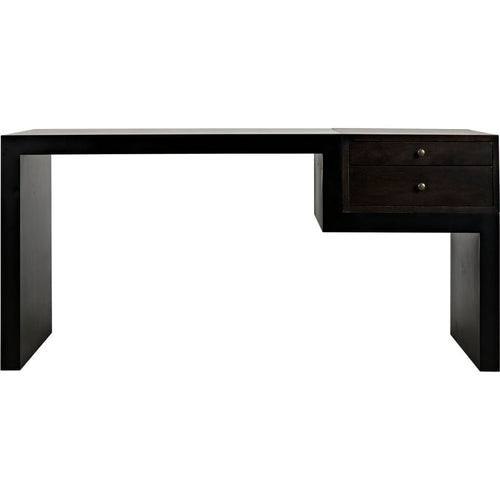 Primary vendor image of Noir Alvaro Desk, Black Steel w/ Ebony Walnut, 64" W