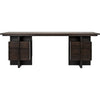 Noir Bridge Desk, Ebony Walnut, 84" W