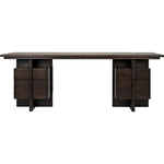 Noir Bridge Desk, Ebony Walnut, 84" W