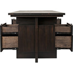 Noir Bridge Desk, Ebony Walnut, 84" W