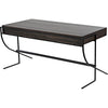 Noir Frank Desk, Ebony Walnut w/ Steel, 62.5" W