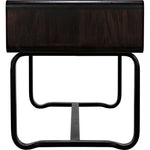 Noir Voltes Desk, Ebony Walnut w/ Black Steel, 60" W