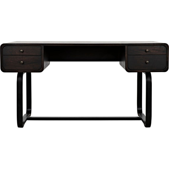 Primary vendor image of Noir Voltes Desk, Ebony Walnut w/ Black Steel, 60" W